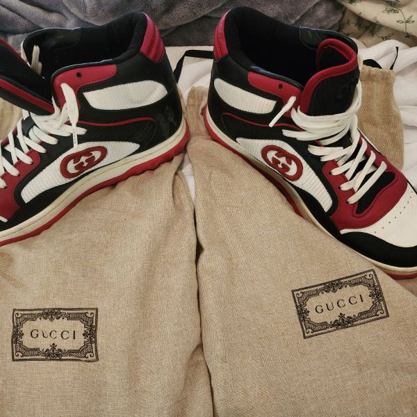 Size 9 Gucci "Mac 80" high-top sneakers