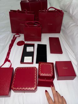 CARTIER NEW & ORIGINAL EMPTY BOXES + SHOPPING BAGS