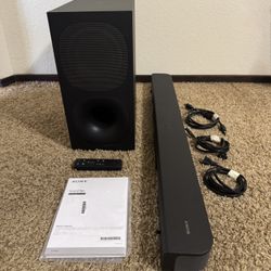 Sony HT-SC40 Soundbar + Subwoofer — AS IS / For Parts or Repair