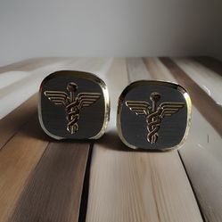 Vintage Caduceus Cufflinks Rare