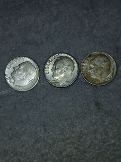 3 SILVER DIMES