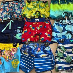 Baby Boy Clothes Size 12 Mos Swim Shorts / Trunks 