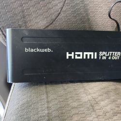 Blackweb Hdmi Splitter 1 In 4 Out