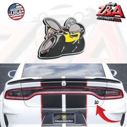 Scat Pack Bee Rear Trunk Emblem - Matte Black & Yellow