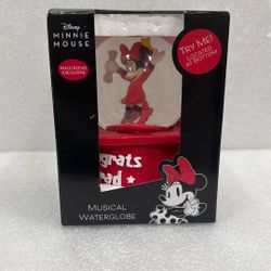 Graduation Disney Minnie, Mouse, Musical Water, Globe New Inbox