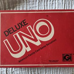 Vintage 1978 Deluxe UNO: Complete Set w/ Tray & Score Pad