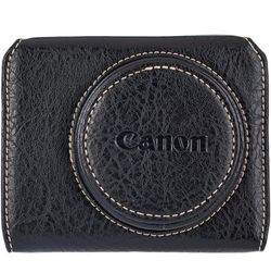 Premium PU Leather FullBody Camera Case Bag Cover for Canon PowerShot G7 X Mark II/Mark III G7X2 G7X3 With Neck Strap (Black)
