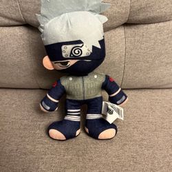 Vintage 2002 Naruto Kakashi Hatake Anime Manga Action Figure Stuffed Plush 11”