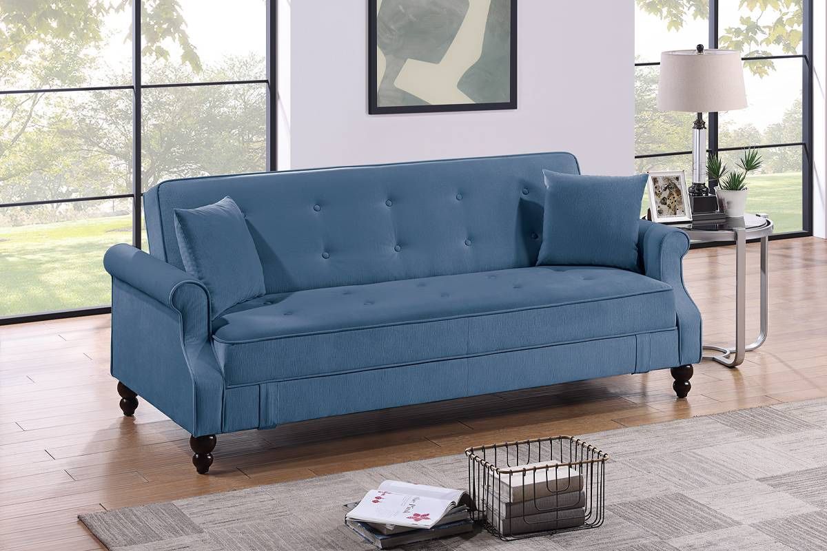 Adjustable Sofa W/2 Accent Pillows 