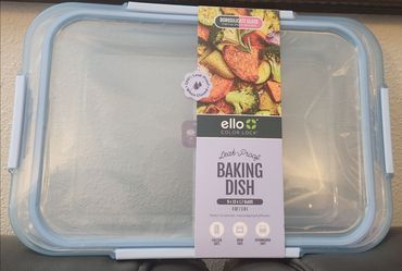 Brand new Ello Leak - Proof Baking Dish  9X 13X1.7 Glass  3 Qt