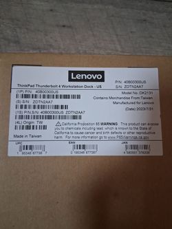 ThinkPad Thunderbolt 4 Workstation Dock