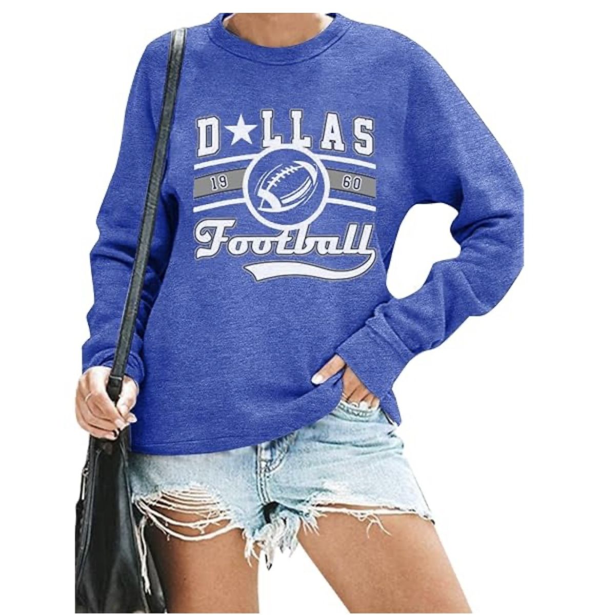 New Dallas Game Day Sweatshirt. Long Sleeve. L