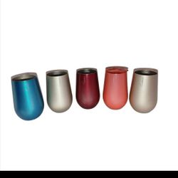 Rabbit Wine Tumbler Stainless Steel 12oz Set x5