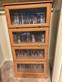 DVD cabinet (free dvds and blue rays included)
