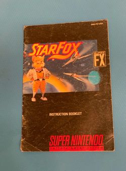 Star Fox SNES instruction manual