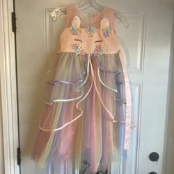 Unicorn Dress For Girls Size 7-8