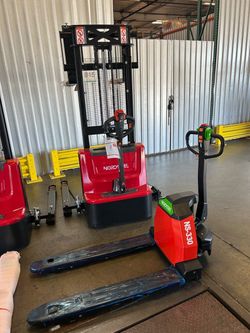 Brand new with full warranty forklift pallet jacks and more