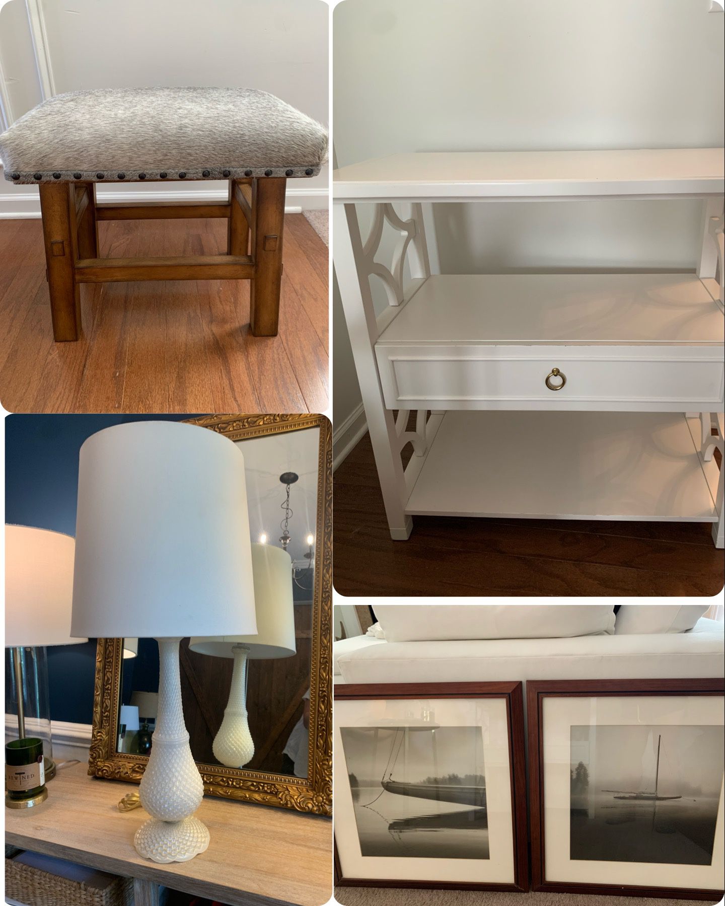 Renovation/Moving Sale! Designer Furniture, chairs, sofa, rugs, lamps, mirrors, art etc Pottery Barn