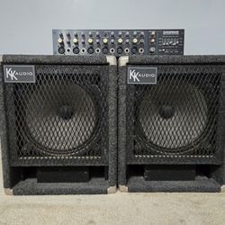 Samson S62 Mixer & KK Audio Speakers
