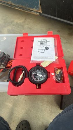 Fuel pump and vacuum gauge tester