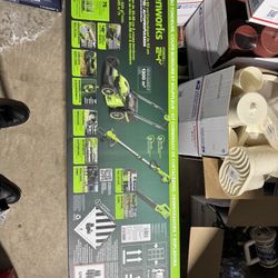 Greenworks 3-in-one 24 Volt Mower, Trimmer & Edger & CFM Blower