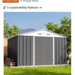 Patiowell 10 x 8 FT Outdoor Storage Shed