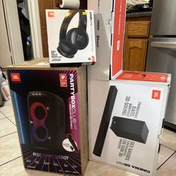 JBL Super Bundle – JBL PartyBox Club Live 120 +  JBL Live 675NC Headphones + JBL Cinema SB595 3.1.2 Dolby Atmos System