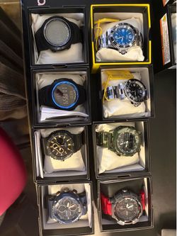 Lot of 8 Brand New in Box w/Papers Men’s Invicta Watches