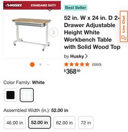 Husky Work bench Table