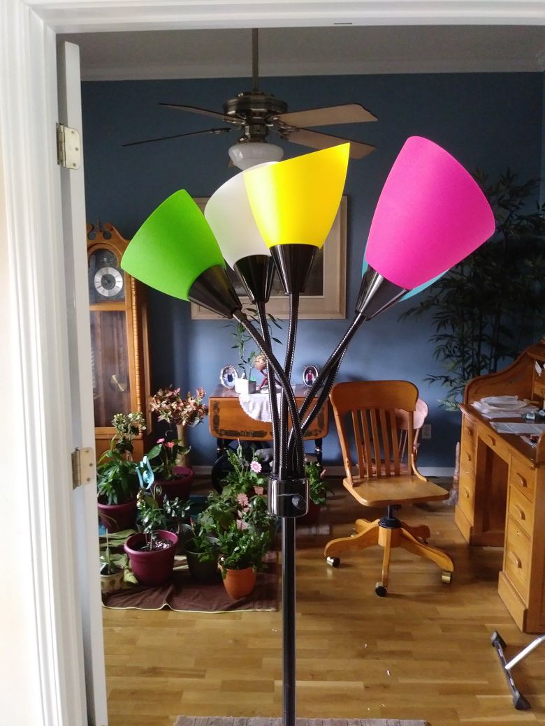 Colorful floor lamp w 5 different colors!!