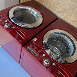 set washer and dryer gas use like new perfect working  LG 