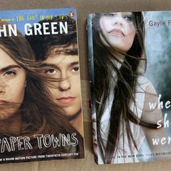 Books: “Paper Towns,” & “Where She Went.” (2)