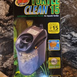 Zoo Med Turtle Clean 15 External Canister Filter For Aquariums 
