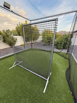 Baseball Softball Hitting Mat & L -Screen