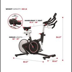 Sunny Health & Fitness Magnetic Rear Belt Drive Indoor Cycling Exercise Bike