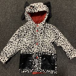 Clockwise Toddler Girls Size 2/3 Dalmation Dog Rain coat jacket 