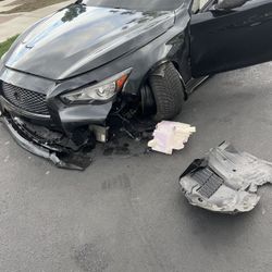 Parts Off Totaled Infiniti Q50
