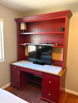 Solid wood desk