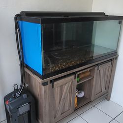 75 Gallon Fish Tank/ Aquarium With Stand And Filter