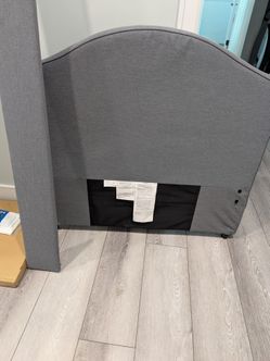 Twin bed frame with under bed storage (Ikea Hauga) -no mattress