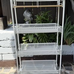 Kingrack 4-Tier School Rolling Cart