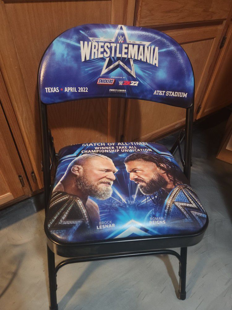 Wrestlemania 38 Ringside Chair- NEW