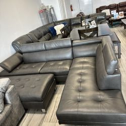 Spring Blowout Sale. Ibiza Gray Sectional With Ottoman Only $899. Easy Finance Option. Same-Day Delivery.