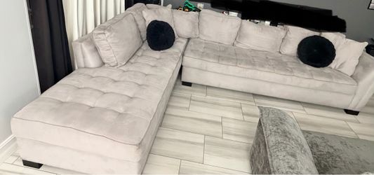 Light gray sectional