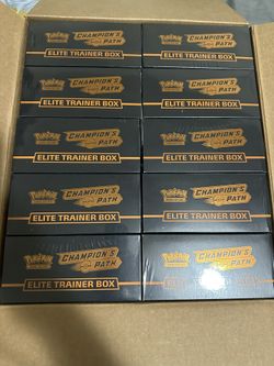 POKEMON CHAMPIONS PATH ELITE TRAINER BOXES 10 TOTAL CHARIZARD