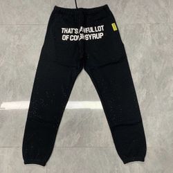 That’s A Awful Lot Of Cough Syrup Sweatpants Vvs/Rhinestone