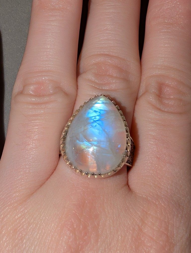 Moonstone Ring, Size 8