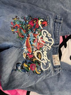Ed Hardy Graphic Denim Jeans