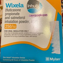 Wixela Inhub Inhalation Device And 60 Doses Of Powder