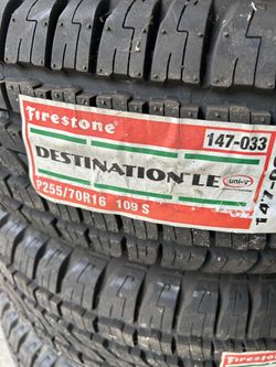 255/70 16 Set Of New Firestone Destination Tires